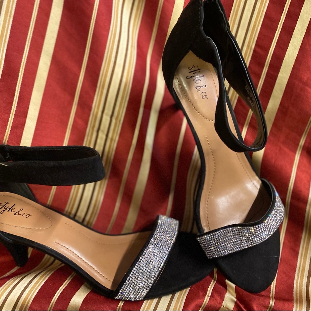 Style and Company black glitter Heels